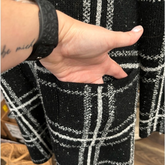 Longline Sweater Jacket/Duster, Large - Picture 3 of 6